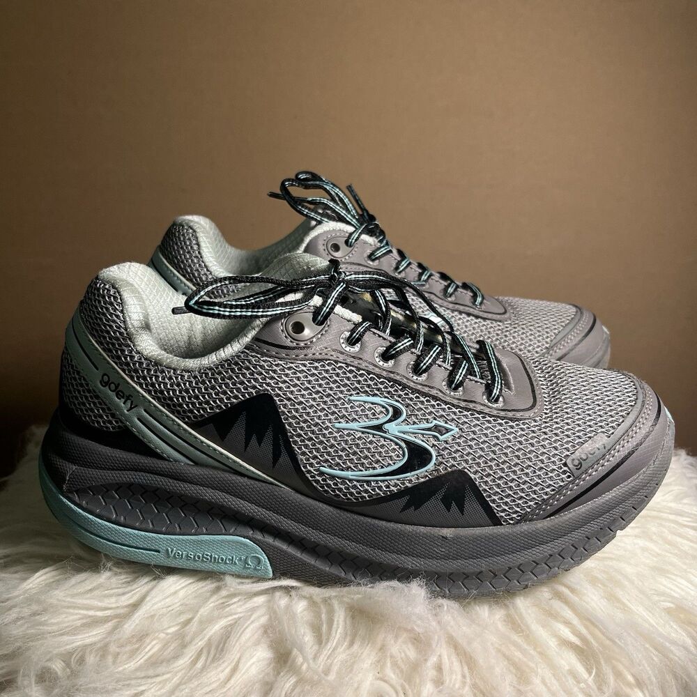 G-DEFY Gravity Defyer Mighty Walk Womens Sz 7.5 Shoes Sneakers TB9024FGU-M Gray
